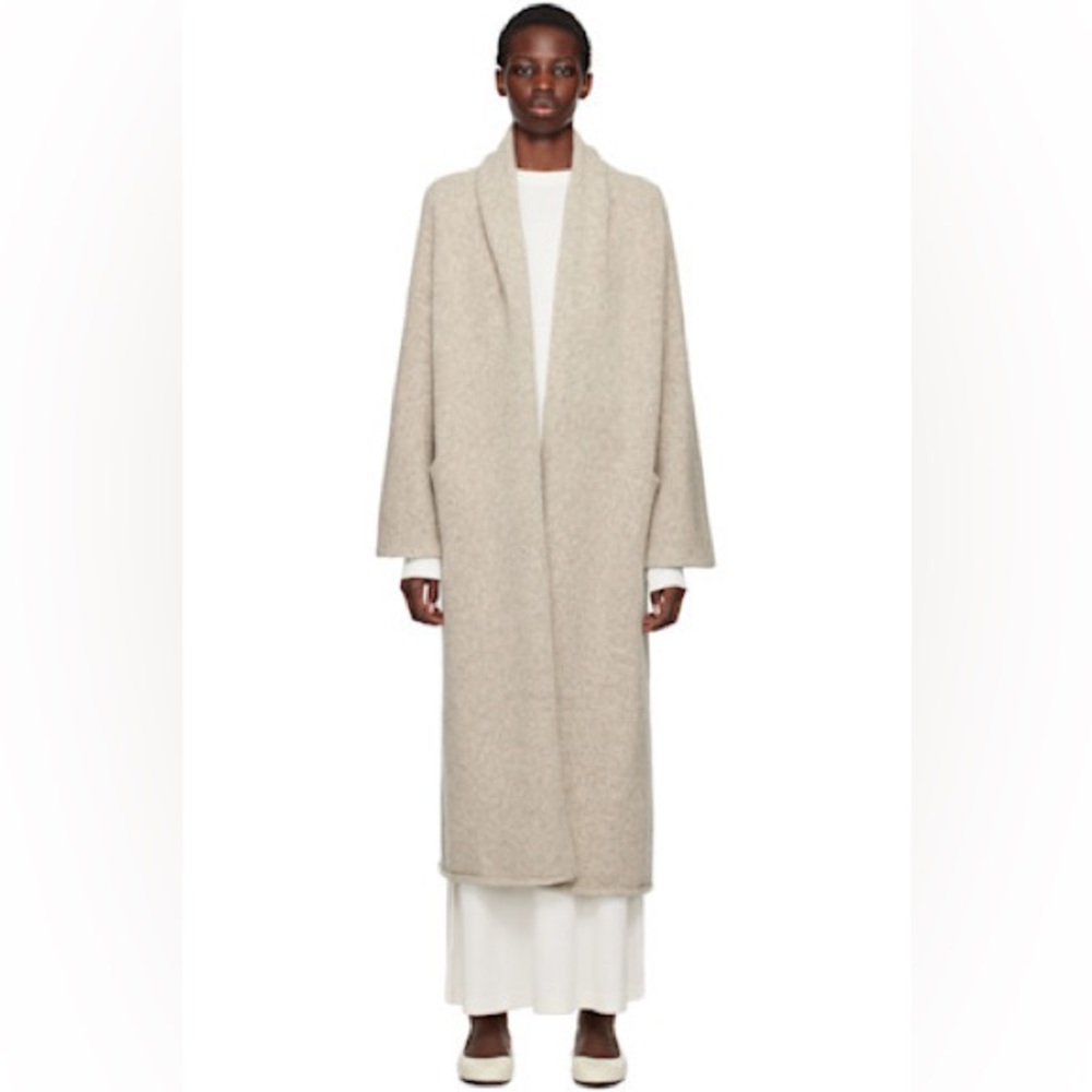 LAUREN MANOOGIAN LONG SHAWL CARDIGAN IN HESSIAN || OS || VGUC